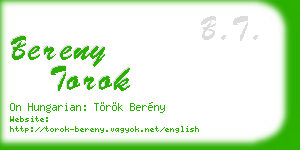 bereny torok business card